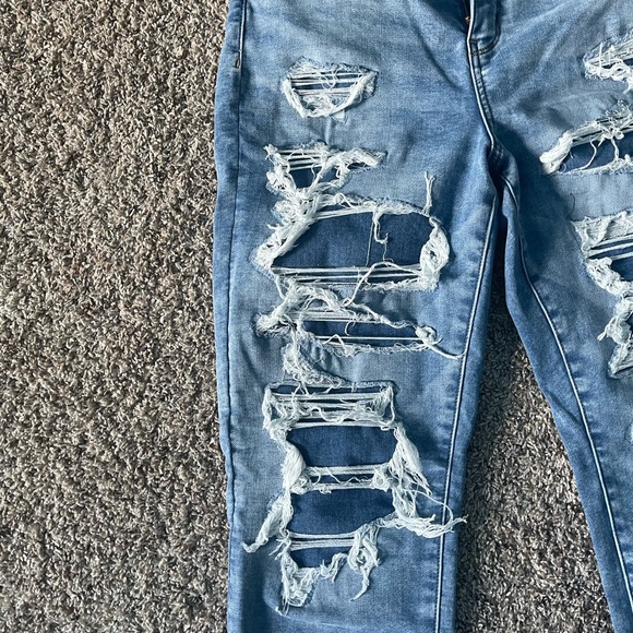 womens patched size 10 american eagle jeans - Picture 6 of 14